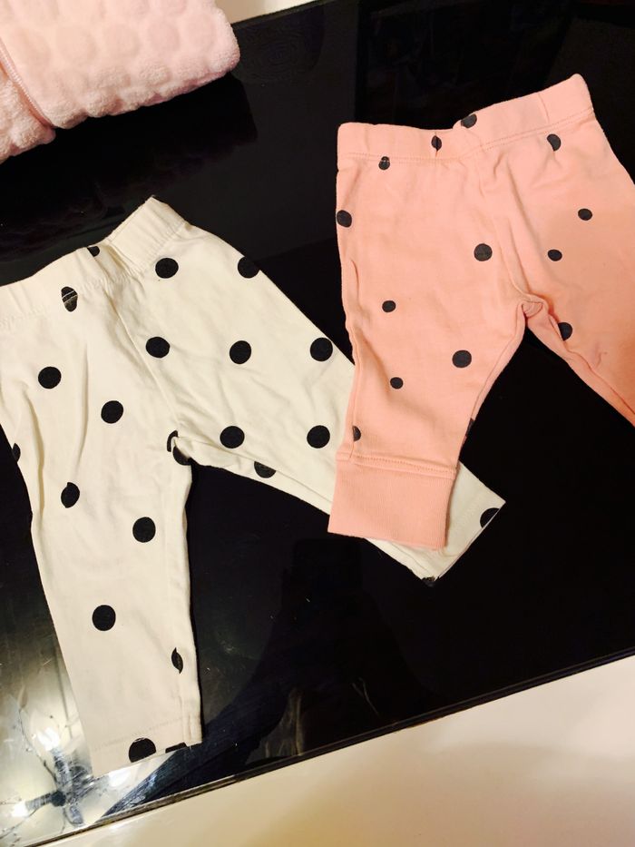 Lot legging à pois
