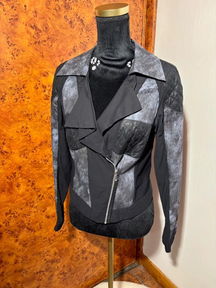 Blouson La Mode est à Vous - Taille 38 - Patchwork tendance - photo numéro 2