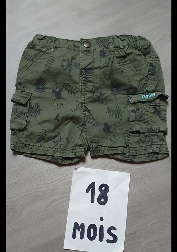 Short Mickey 18mois garçon - photo numéro 5