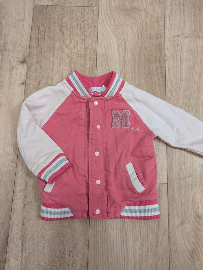 Veste Sweat Rose 12 Mois