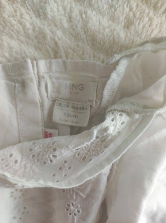 Blouse été blanche Mango 2 ans - photo numéro 3