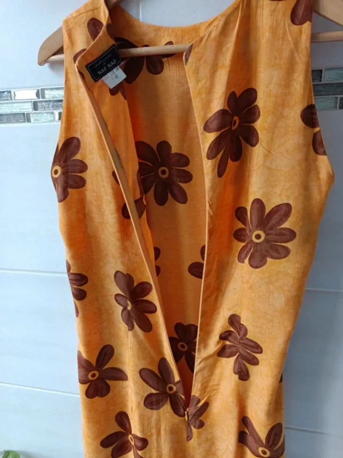 Robe vintage Naf Naf 100% viscose t.38 - photo numéro 5