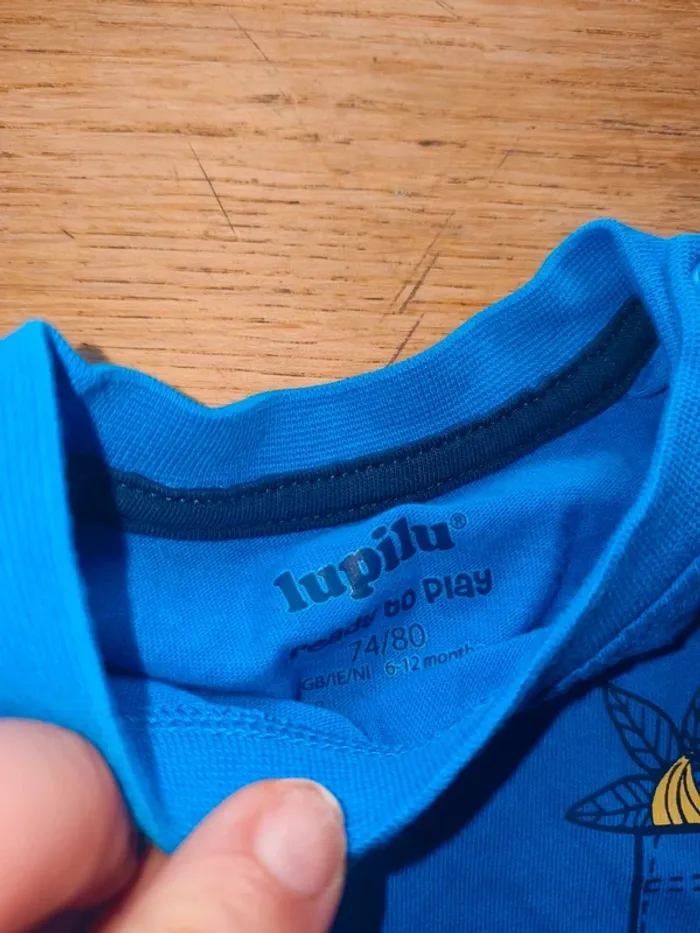 Ensemble bleu 12 mois lupilu neuf sans étiquette - photo numéro 4