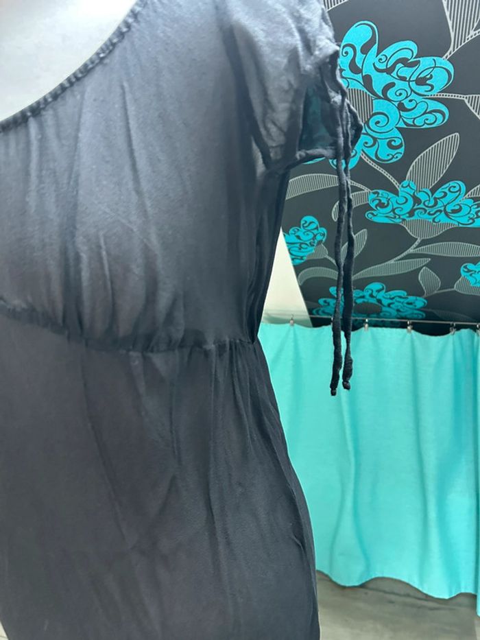 Chemise de nuit noire transparente - photo numéro 4