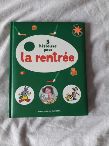Livre enfant 3 histoires pour la rentrée