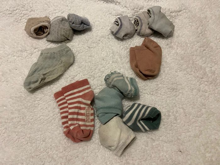 Lot chaussette socquettes