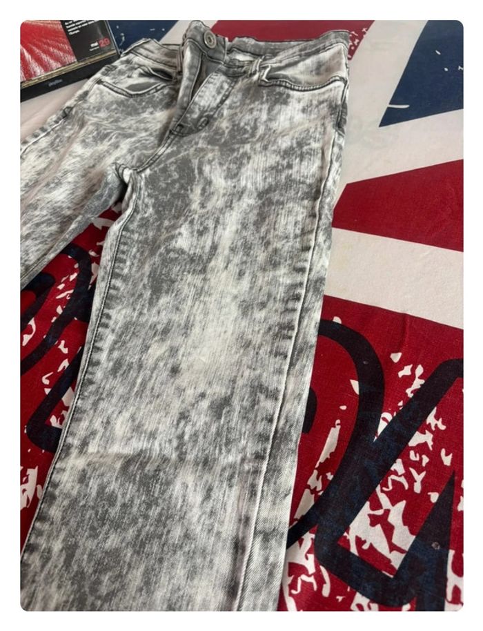 Jeans Dr Denim gris foncés délavé nuancé gris clairs taille 34 - photo numéro 6