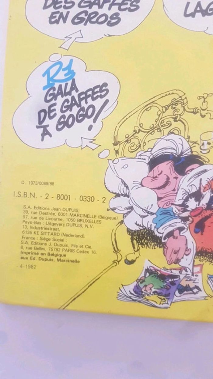 BD gaston Lagaffe n 11 - photo numéro 6