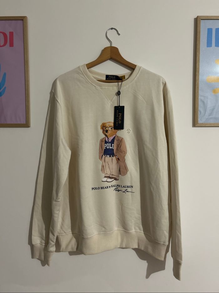 sweat beige ralph lauren