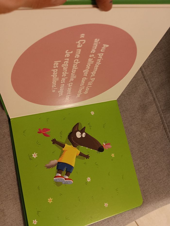 Livre cartonné p'tit loup aime la nature - photo numéro 5