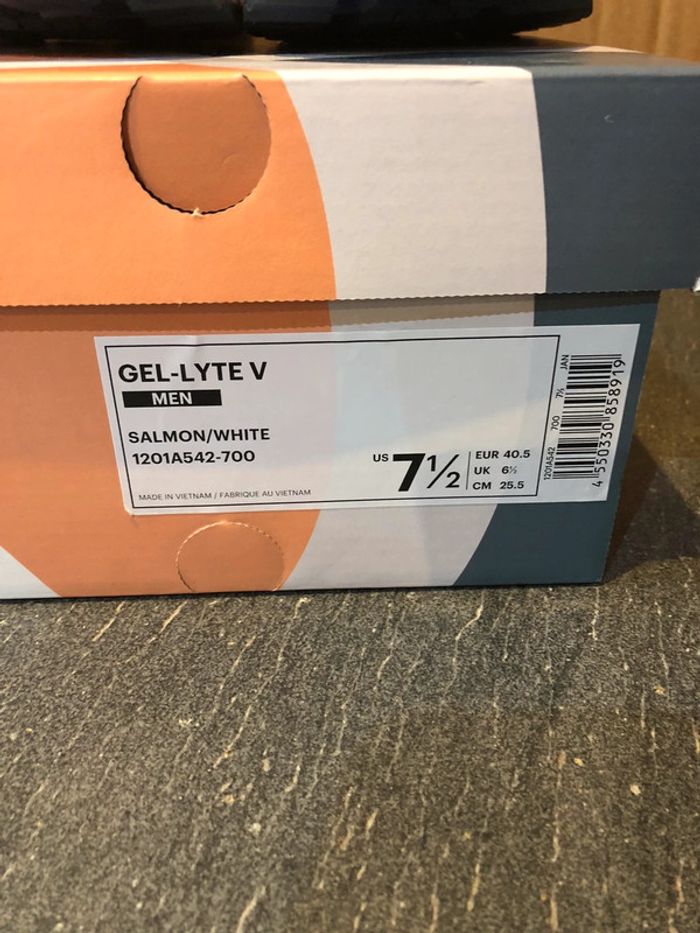 Neuf _ Asics Gel Lyte V Kith Salmon Toe - photo numéro 7