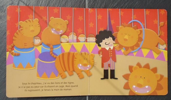 Joli livre pour enfants "J'ai vu dans le cirque" - photo numéro 2