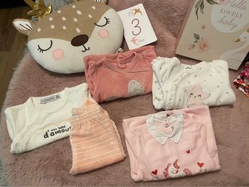 Lot de 4 pyjama velours 3m