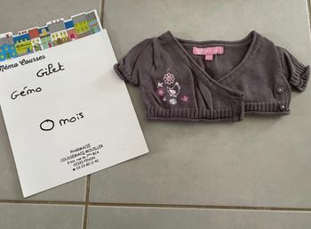 Boléro fille 0 mois