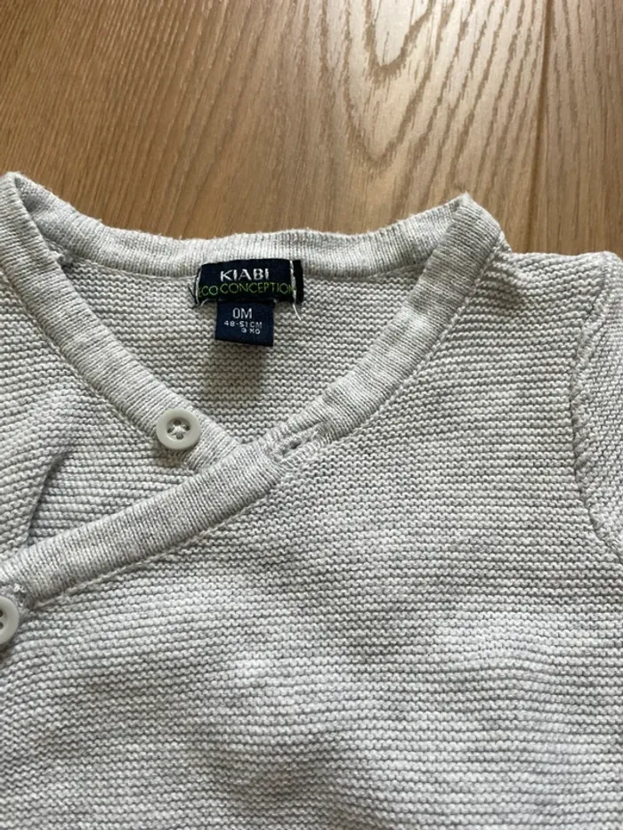 Gilet en coton taille 0 mois - photo numéro 2