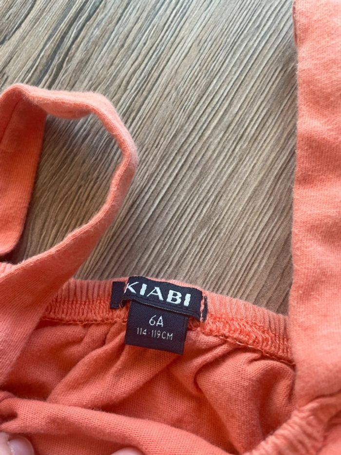 T-shirt orange Kiabi été taille 6 ans - photo numéro 3