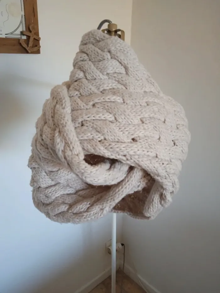 Superbe snood beige - photo numéro 2