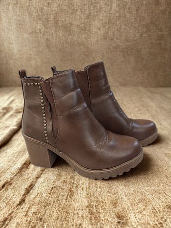 Bottines à talons marron