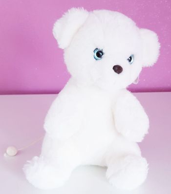 🧸 Ours musical - blanc - Nounours 🧸