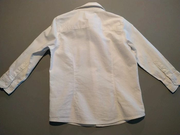 Chemise blanche Vertbaudet 108 cm 5 ans - photo numéro 2