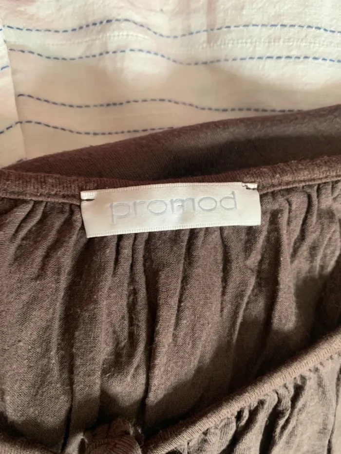 Joli haut marron Promod taille 42 - photo numéro 3