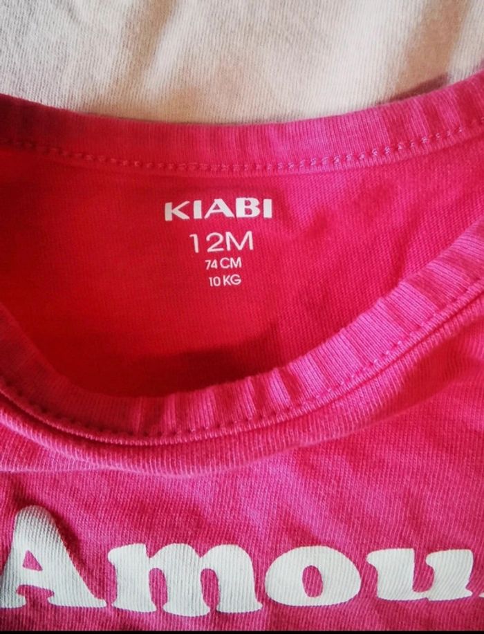 Lot de 4 t-shirts Kiabi 12 mois - photo numéro 3