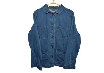 Veste Jean AK 38 Denim Bleu Classique Boutonnée