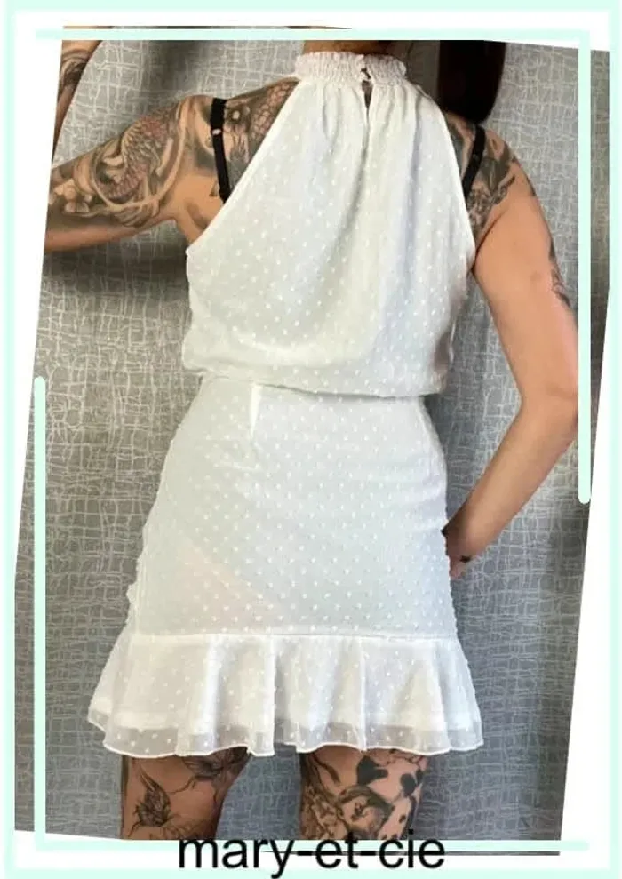SOLDE - Robe blanche mini taille S - photo numéro 5