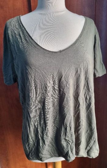 T-shirt uni kaki taille 46