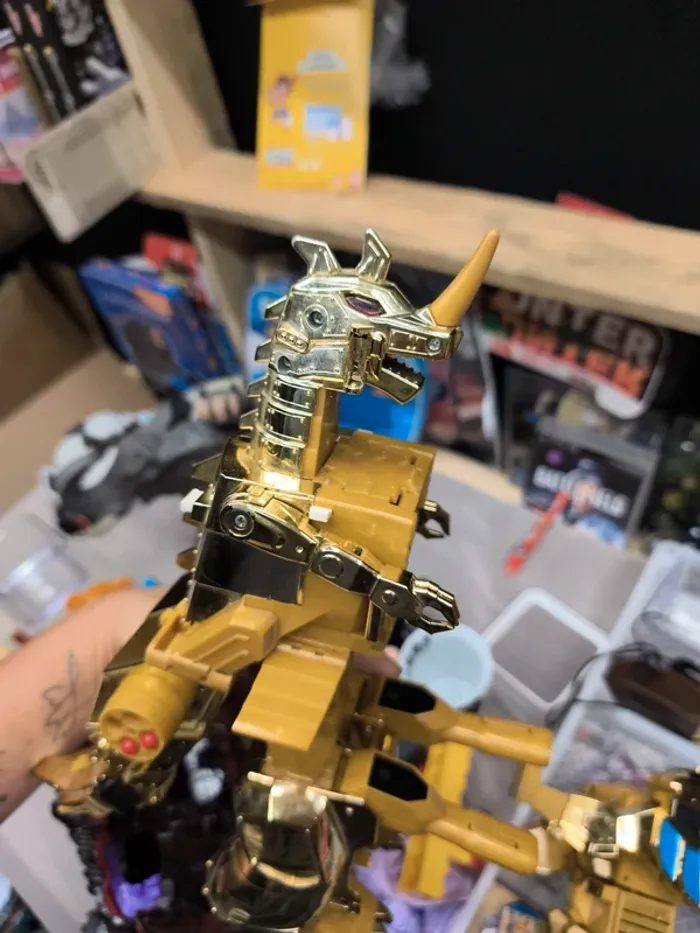 Robot boot Takara 1995 dinosaure rex doré golden or brave goldran nagoya dragon power transformers - photo numéro 16