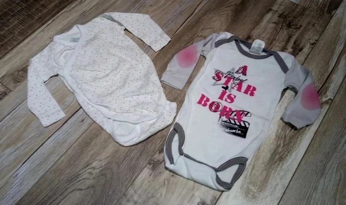 Lot body manches longues fille taille 6 mois