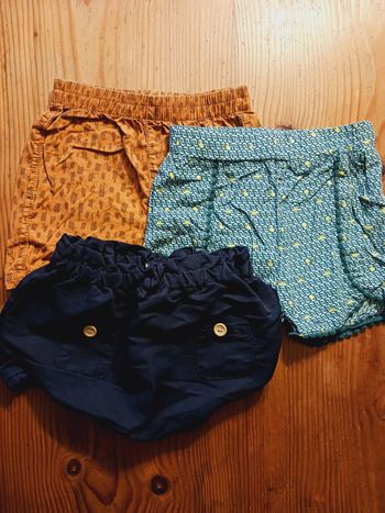 Shorts fille - 12 mois