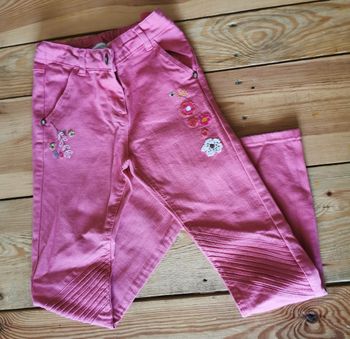 Jean rose brodé Orchestra taille 8 ans