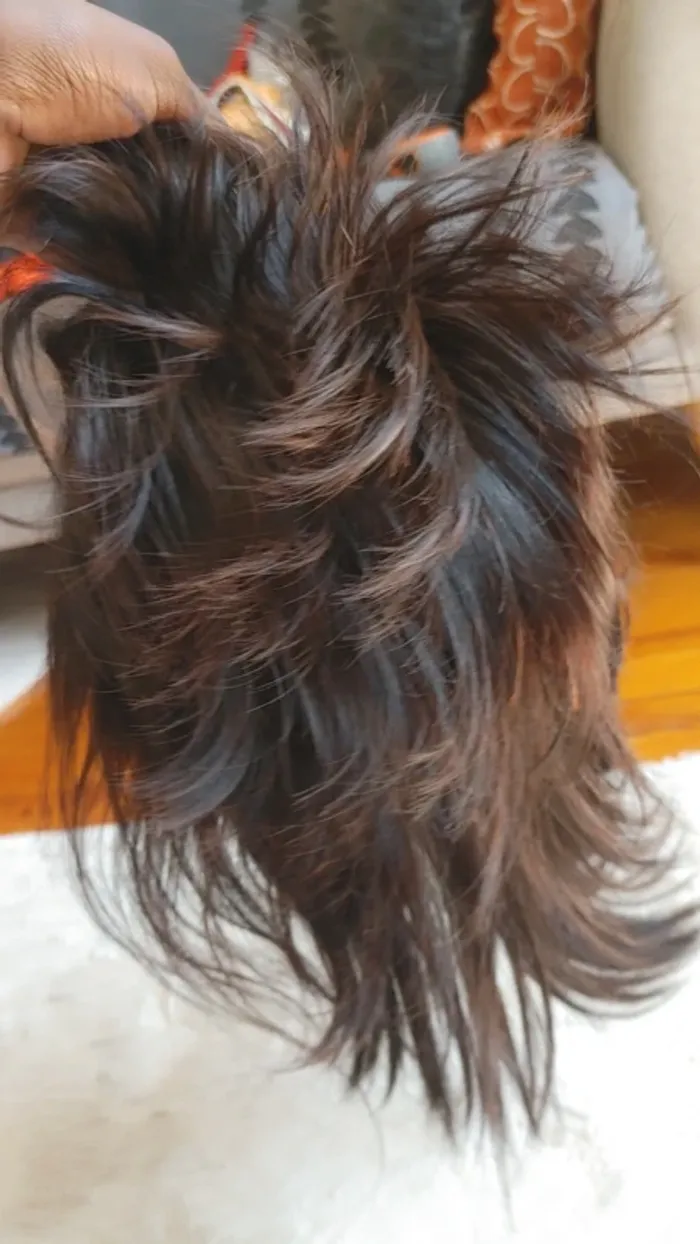 Perruque lace wig Bob en cheveux humains 100 pour 100 naturel 2B - photo numéro 5