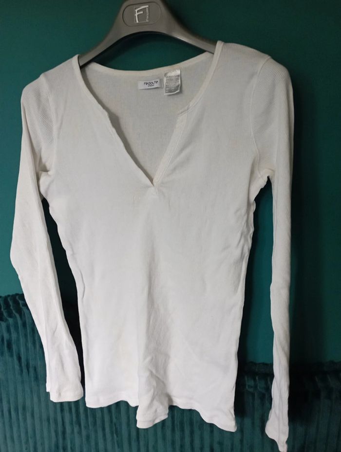 Tee shirt blanc coton