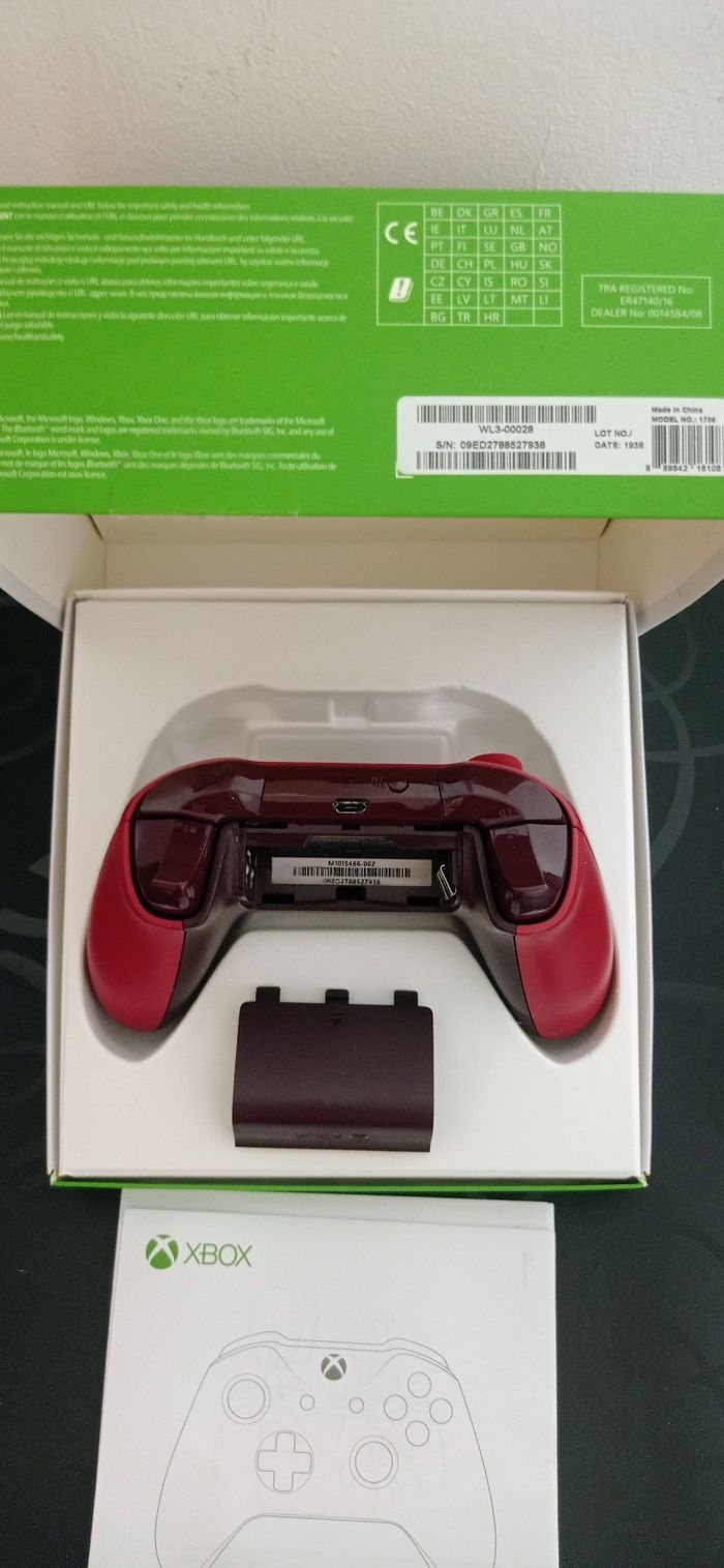 😍 manette Rouge Xbox one sx séries xs et pc en boîte - photo numéro 5