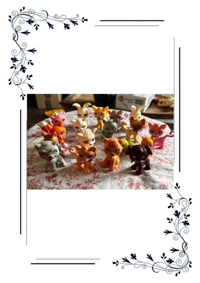 Lot d’animaux polly pocket