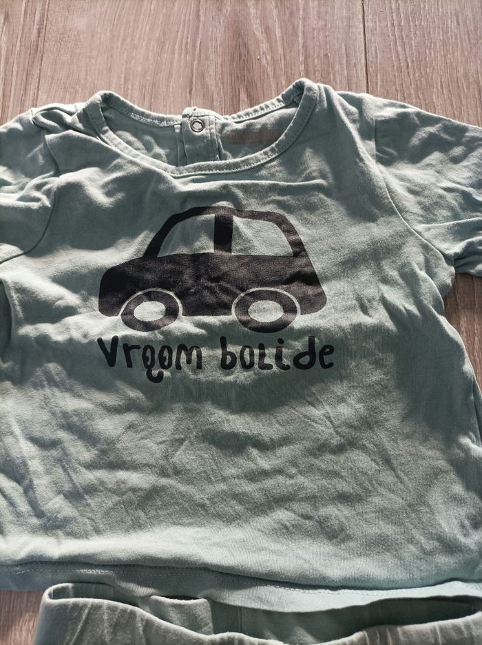 Pyjama 2 pièces coton 18 mois voiture - photo numéro 2