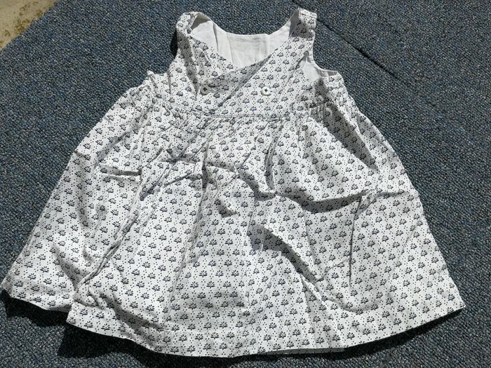 Robe blanc et bleu + culotte 3M bout'chou - photo numéro 2