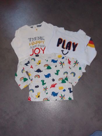 Lot tee shirt manches longues
