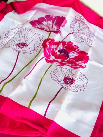 Lot 2 taies d’oreiller motifs coquelicots