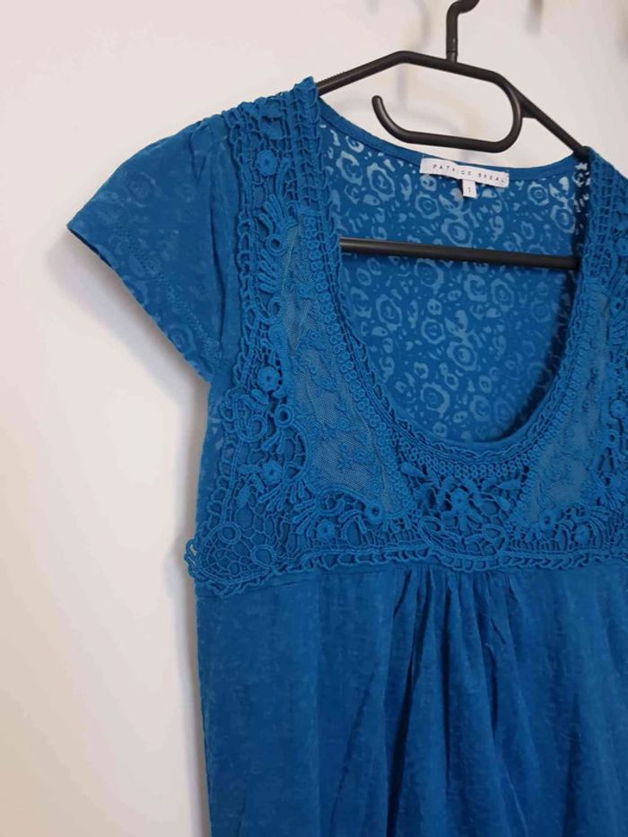 Haut leger dentelle patrice breal taille 38 - photo numéro 2