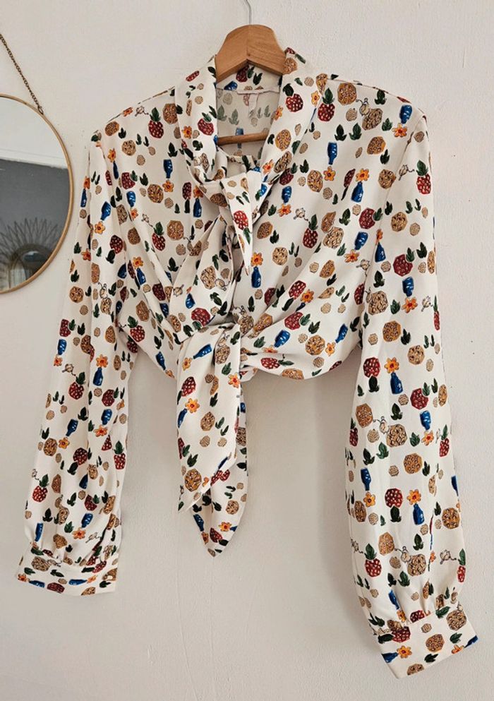 Chemisier à motifs 80's - photo numéro 3