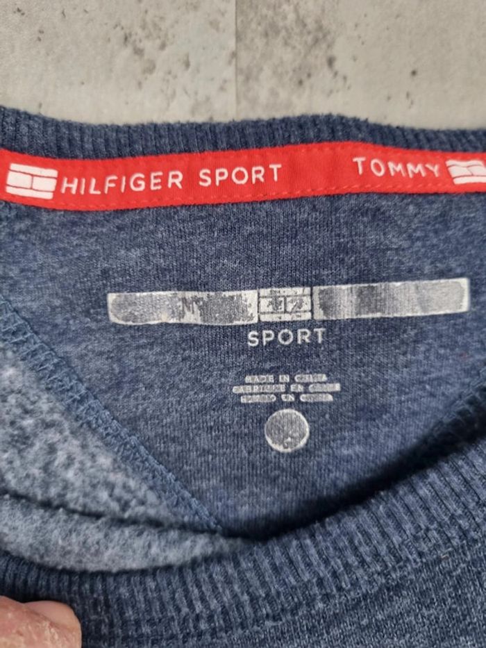 Sweat Tommy Hilfiger bleu chiné – Taille M Femmes (mesures en photos) - photo numéro 6