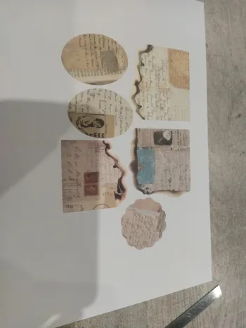 Lot d'autocollants vieux courrier (lot B)