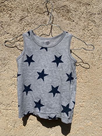 Haut Tshirt Débardeur étoiles H&M T2/4 ans - 98/104 cm