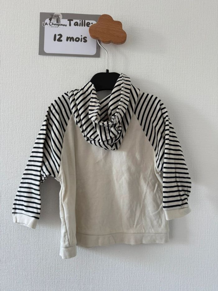 Gilet à capuche - taille 12 mois 🌼 - photo numéro 3