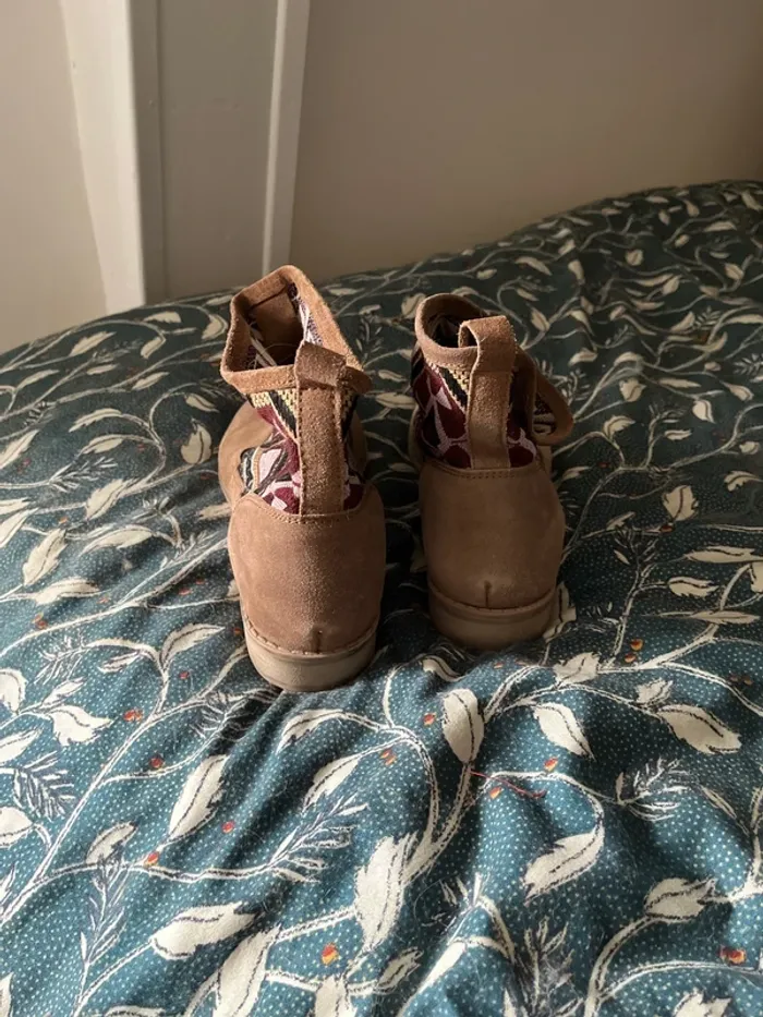 Bottine beige camel - photo numéro 4