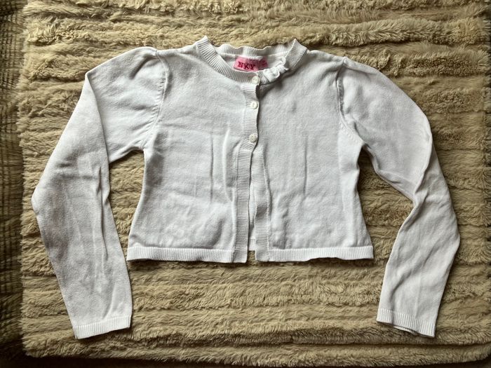 Gilet court blanc Kiabi (NKY) 8/10 ans (1€50)