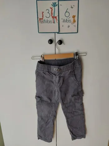 Pantalon cargo gris C&A 3 ans